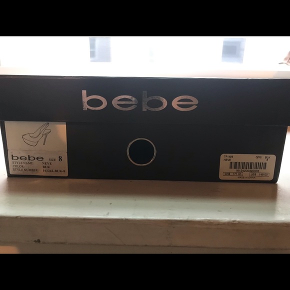 Black Bebe pumps - Picture 7 of 7